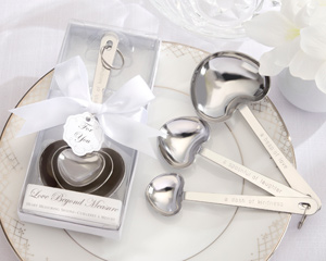 Measuring Spoon In White Box (3 spoons) wedding favors