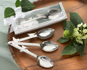 "Love Songs" Stainless-Steel Measuring Spoons wedding favors
