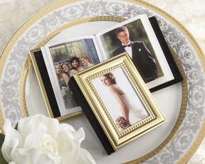 "Little Book of Memories--Gold Edition" Mini Photo Album wedding favors