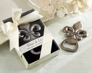 "Fleur de Lis" Pewter-Finish Bottle Opener wedding favors