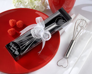 "Whisked Away" Heart Whisk wedding favors