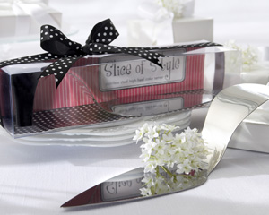 "Slice of Style" Stainless Steel High Heel Cake Server wedding favors