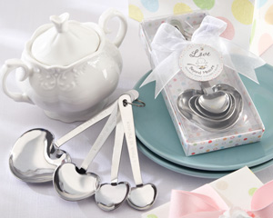 "Love Beyond Measure" Stainless-Steel Measuring Spoons Baby Shower Favor wedding favors