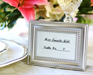 "Beautifully Beaded" Photo Frame/Placeholder "As seen in the hit movie 27 Dresses" wedding favors