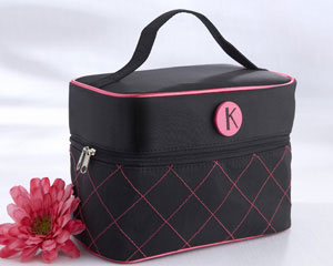 "The Cosmopolitan" Monogrammed Cosmetic Travel Bag wedding favors