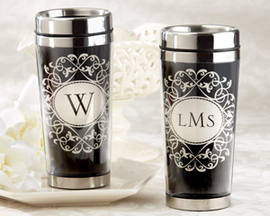 "Kensington" Personalized Travel Tumbler  wedding favors