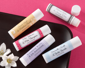 "Love & Kisses" Personalized Lip Balm (stick) - Wedding wedding favors
