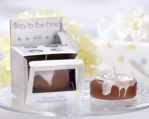 "Bun in the Oven" Scented Candle wedding favors