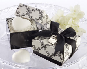 "Sweet Heart" Heart-Shaped Scented Soap with our Signature Charm wedding favors