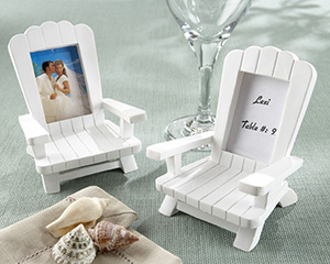 "Beach Memories" Miniature Adirondack Chair Place Card/Photo Frame wedding favors