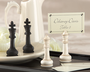 "Check Mate!" King and Queen Place Card/Photo Holder wedding favors