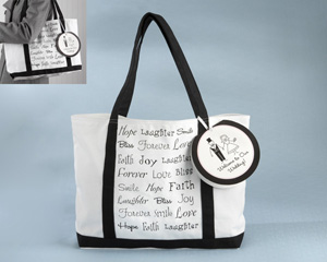 Welcome to Our Wedding" Canvas Tote Bag (Can be Personalized) wedding favors