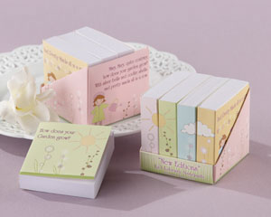 "New Editions" Lil' Library Notepads-Pink wedding favors