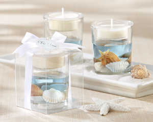 "Seashell" Gel Tealight Holder wedding favors