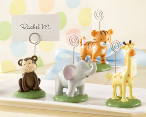 "Born To Be Wild" Animal Place Card/Photo Holders (Set of Four Assorted) wedding favors