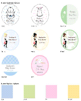 Baby Personalized Tags (Set of 24) wedding favors