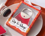 "Sip & Shop" Purse Bottle Opener wedding favors