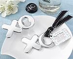 Hugs & Kisses from Mr. & Mrs. Chrome XO Bottle Opener wedding favors