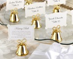 Gold Kissing Bells Place Card/Photo Holder (Set of 24) wedding favors