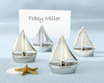 "Shining Sails" Silver Place Card Holders wedding favors