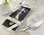 Fleur-de-Lis Chrome Spreader wedding favors