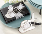 Airplane Luggage Tag in Gift Box with suitcase tag wedding favors