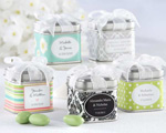 "Unexpected Treasures!" Favor Tin with Pre-Tied Organza Bow wedding favors