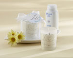 "Heaven Scent" Baby Powder Fresh Frosted Glass Votive wedding favors