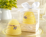 "Meant to Bee" Honey-Scented Beehive Candle wedding favors