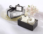"Hugs & Kisses From Mr. and Mrs." Scented Soaps wedding favors
