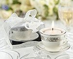 Teacups and Tealights Miniature Porcelain Tealight Holders wedding favors