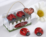 "Love Bug" Ladybug Magnets wedding favors