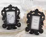 "Black Baroque" Elegant Place Card Holder/Photo Frame wedding favors