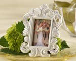 "White Baroque" Elegant Place Card Holder/Photo Frame wedding favors