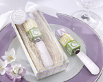 "New Baby on the Block" Alphabet Block Stainless-Steel Spreader wedding favors