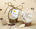 Sand and Shell Tealight Holder wedding favors