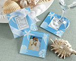 "Four Seasons" Glass Photo Coasters - Summer wedding favors