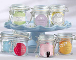 Personalized Glass Favor Jars - Wedding wedding favors