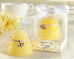 "Sweet As Can Bee" Honey-Scented Beehive Candle wedding favors