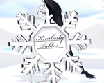 Snowflake Place Card Holder/Ornament wedding favors