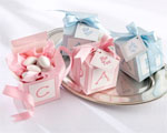 Classic Baby Blocks Favor Boxes with Imprinted Ribbon wedding favors