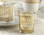 "Golden Renaissance" Glass Tealight Holder (Set of 4) wedding favors