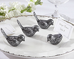 Antiqued Bird Place Card Holder (Set of 4) wedding favors