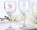 Personalized Wine Glass 8.5 oz wedding favors