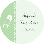 Personalized Round Stickers - Baby Designs (Set of 48) wedding favors