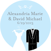 Wedding Personalized tags (set/36) wedding favors