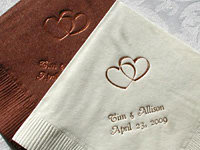 Personalized Napkins With Designs wedding favors