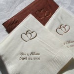 Personalized Napkins With Designs wedding favors
