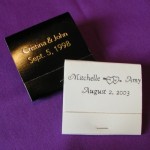 Traditional Personalized Matches wedding favors