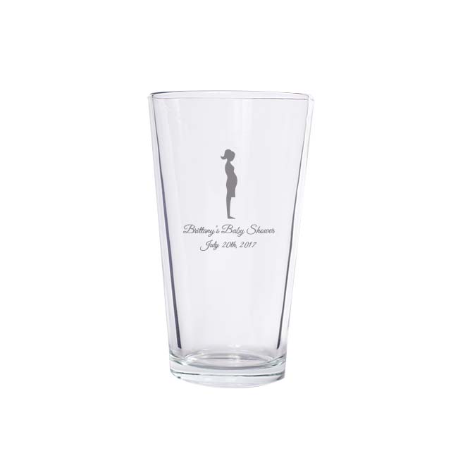 Engraved Pint Glass Favor wedding favors